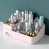 Caja de Almacenamiento Cosmético Tipo Cajón Compartimentada Caja de Plástico Caja de Almacenamiento para Escritorio Estante de Almacenamiento para Brochas de Maquillaje Labiales