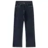 Jeans negros de pierna ancha estilo casual callejero americano para hombre, nuevos pantalones rectos holgados simples versátiles de otoño e invierno