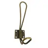 Para Estilo Rústico Transfronterizo Gancho de Hierro Forjado Gancho de Pared Retro Tornillo Metálico Gancho Doble Retro de Granja