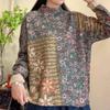 Suéter de Visón Xinyue para Mujer Venta al por Mayor 2025 Otoño Invierno Nuevo Elegante Cuello Medio Alto Holgado Jersey Tops Florales Mujer