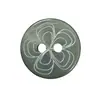 Botones de concha de hibisco gris verdoso natural y elegante para vestidos, suéteres, materiales de manualidades DIY, ropa, zapatos y calcetines
