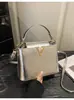 Bolso pequeño tejido de moda 2026 verano gran capacidad nuevo elegante casual bandolera bolso de mano bolso cuadrado pequeño