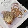 2026 Disco Redondo Acrílico Completamente con Diamantes Bolso Pequeño Cruzado Bolsa de Montaña Debajo de Pino Bolsa Kasle para Mujer