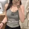 1338# Bordado de Carta de Principios de Otoño Canalé Moda Versátil Cómodo Chaleco Térmico Cepillado