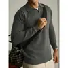 [Tejido de Lujo de Lana y Modal] Suéter de Alta Gama para Hombre Otoño e Invierno Cuello de Gaviota Tejido Ligero y Grueso para Ropa de Trabajo de Negocios