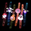 Juguete de Halloween Reloj Luminoso LED Calabaza Cabeza de Fantasma Pulsera Collar Pulsera Infantil Regalo Brillante en la Oscuridad