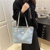 Bolsa Tote Elegante e Simples para Mulheres 2026 Novo Modelo para Trabalho e Deslocamento, Bolsa de Ombro, Estilo Coreano Casual Grande Capacidade para Mulheres