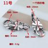 Hebilla Colgante Hebilla de Plata Esterlina 925 Collar con Hebilla Conectora Hebilla para Pulsera DIY Hebilla Grande de Resorte Accesorios de Plata Tailandesa Hebilla de Anillo