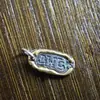 Cobre Americano Retrô Gravado Chefe Pingente Dourado Joia Acessório de Chave DIY Pequeno Pingente Latão Cobre Branco Charme