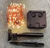 Lámpara de Alambre de Cobre Solar Más Vendida de Amazon Lámpara de Alambre de Cobre Impermeable Decoración Navideña para Jardín Guirnalda de Luces LED Parpadeantes de Colores