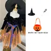 Vestido de Disfraz de Bruja para Niños de Halloween Vestido de Fiesta de Disfraces Disfraz de Bruja Vampiro