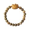 Pulsera HELLOKITTY de madera, hecha a mano, con un lindo gato, rosario original de sándalo, círculo único, estilo pareja.