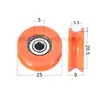 Rodamientos con Recubrimiento de Plástico 608 Rodillo con Ranura 624U Polea para Puertas y Ventanas Deslizantes 625 Ranura de Eub de Nylon Fabricante 626