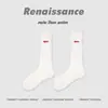 Calcetines de Otoño e Invierno Nuevos Estilo Renacentista, a Media Pantorrilla con Bordado, Calcetines Holgados Versátiles Sin Costuras, Calcetines de Moda Estilo Universitario para Mujer