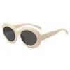 Gafas de Sol Rojas para Mujer, Gama Alta, Modernas y Geniales, Anti-UV 2025 Nuevas Gafas Ovaladas Dopamina