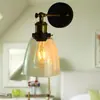 Lámpara de pared con reloj colgante de cristal, lámpara de pared moderna minimalista para habitación, pasillo, dormitorio, mesita de noche, lámpara de pared para restaurante, personalidad creativa, lámpara de bar
