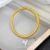 Nova boutique chinesa pulseira Fulu ouro pulseira aberta de cabaça de cereja chinesa nova banhada a ouro fornecimento atacado