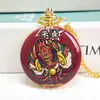 Relógio de bolso com capa pintada de desenho animado chinês, relógio de quartzo personalizado, personalizável com padrões criativos, relógio de estudante, atacado de fábrica