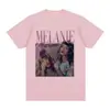 Camiseta Gráfica de la Cantante Melanie Martinez para Hombres y Mujeres Camiseta Oversize Retro Harajuku Camiseta Casual de Algodón de Manga Corta