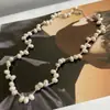 Meiouya yuan criativo elegante pequeno grão de prata intervalo de pérola colar de pérola de água doce joias atacado