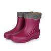 Botas de lluvia cálidas y antideslizantes para mujer, nuevas, para adultos, de mediana edad y mayores, ideales para lavar el coche, cocinar, de goma, para agua.