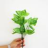 Decoração de Flor Artificial Parede de Planta Verde Pequeno Buquê Casa Sala de Jantar Parede Inserção de Grama Planta Pequena Planta Artificial Parede
