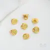 Fechos de Colar Atacado com Forte Retenção de Cor, Ouro de Areia Vietnamita, Botões de Ouro Zakiram, Fechos de Pulseira Jifu Paz e Alegria