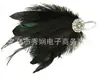 Diadema de Plumas de los Años 20 Tocado Aleación Flor Pedrería Borla Diadema Accesorios para Fiesta de Máscaras Europeo y Americano