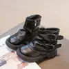 Botas Martin para Meninas 2026 Outono/Inverno Novo Estilo Botas Curtas para Crianças de Tamanho Médio e Grande Botas com Salto Blocos Retrô Estilo Britânico Botas Individuais Estilosas para Crianças
