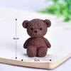 Teddy Bear Micro paisagem diy bonsai ornamentos criativos pvc plástico bonito pequeno animal ornamentos café urso amarelo