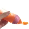 Suprimentos para mãe e bebê colher de silicone para apertar para alimentar mamadeira para papinha colher para pó de arroz de bebê mamadeira alimentadora atacadista