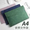 Bolsa de Documentos de Couro Transfronteiriça Bolsa para Arquivo de Papel A4 Bolsa Pasta Bolsa de Informações Maleta de Negócios Bolsa para Armazenamento de Contas