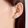 Aretes japoneses y coreanos nuevos de flor de cerezo para mujer, temperamento de celebridad de internet, joyería para la oreja, aretes nuevos, ins, dulces, regalo de Navidad para estudiante