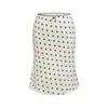 Falda de Malla Floral Estilo Resort Ajustada a la Cadera para Mujer en Verano, Rejuvenecedora, Adelgazante, Versátil, Amigable con la Piel, Transpirable, Falda de Cola de Pez con Caída