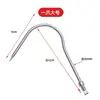 Ferramenta Grande de Limpeza de Ervas Aquáticas em Aço Inoxidável, Haste de Ancinho Extensível, Gancho de Âncora para Peixe, Ancinho de Pesca, Ancinho de Ferro