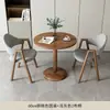 Mesa e cadeiras de negociação para recepção de apartamento pequeno de lazer simples, mesa redonda pequena para varanda de cafeteria/casa de chá, mesa e cadeiras de lazer para varanda