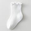 Calcetines de media caña para niña Primavera y Otoño Borde de oreja de madera Delgados Recién nacido Primavera y Otoño Calcetines para bebé Boca suelta No aprietan las piernas