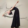 Disfraz de Baile de Apertura Yangko para Niños, Falda de Gran Oscilación de 720 Grados para Niñas, Falda de Tul Fluida de Línea A para Danza Moderna de Xinjiang, Práctica