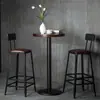 Cadeira de Bar Simples Cadeira Alta Cadeira de Bar Banqueta Alta Ferro Doméstico com Encosto Conjunto de Cadeiras para Mesa de Bar Cadeira Alta