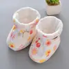Zapatos de bebé para otoño e invierno calcetines de suela blanda primavera y otoño protección para los pies de bebé recién nacido niño pequeño de 0 a 1 año 3-6 meses no se caen tela