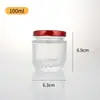 Botella de Nido de Pájaro, Botella de Vidrio Transparente Resistente a Altas Temperaturas, Tarro Sellado para Estofado Fresco Listo para Comer, Botella Pequeña de Vidrio sin Plomo para Pudín, Botella de Nido de Pájaro