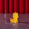 Figurilla de Unicornio Bestia Mítica Estilo Chino Escritorio Coche Pequeño Adorno Resina Luminosa Accesorio DIY Adorno de Unicornio