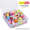 Brinquedo DIY de Enfiagem de Contas de 24 Grades para Correção de Ambliopia, Conjunto de Enfiagem de Contas para Meninas, Interação Pai-Filho