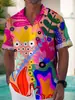Amazon AliExpress nueva importación transfronteriza comercio exterior nueva chaqueta de camisa para hombre estampado completo fabricantes suministro