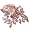 Pétalas de cristal, pétalas de lótus de cristal de morango natural, grampo de cabelo de jade DIY, acessórios de grampo de cabelo Hanfu