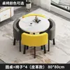 Mesa de negociação simples para escritório e combinação de cadeiras criativas para reuniões, chás com leite, recepção de lazer, mesa pequena redonda e mesa de jantar