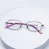 Tienda de gafas para mujer de venta rápida marco de gafas de negocio de aleación de memoria al por mayor cuadrado cómodo montura completa tamaño pequeño marco de gafas para miopía