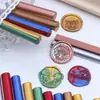 Palitos de cera para sellar de sección semicircular, disponibles en más de 30 colores, para sellos de lacre vintage, con colores nacarados mixtos