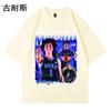 AliExpress Transfronterizo Camiseta de Manga Corta para Pareja Estampado de Anime Japonés Top Casual para Hombre y Mujer Verano Mismo Estilo ins