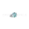 Aretes Cuadrados de Circonia de 4 mm f136 Aleación de Titanio Cuadrado Circonia 5A Aretes de Tragus Titanio G23 Rosca Interna Joyería para Piercings